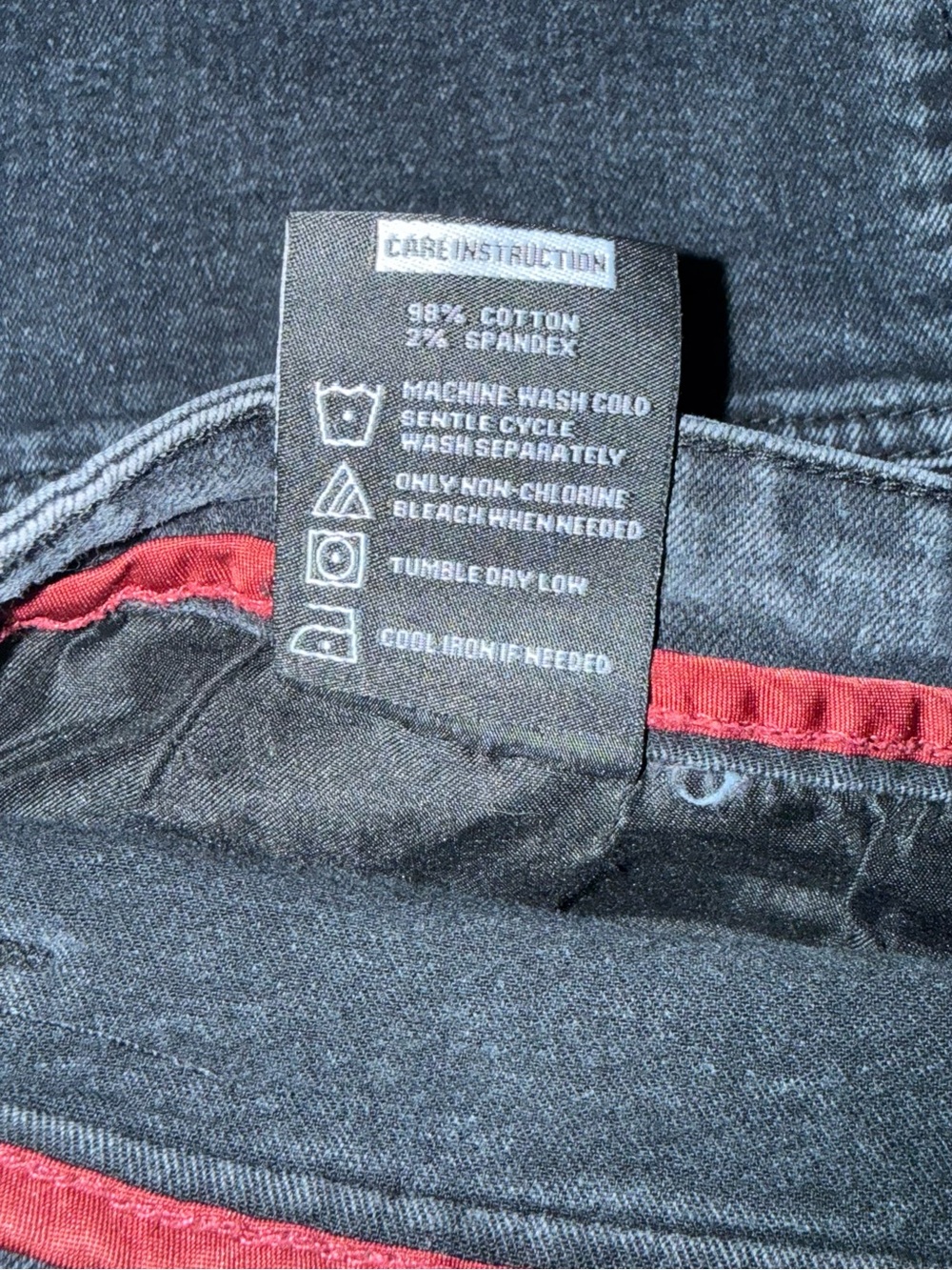 Men’s Moto Biker Distressed Black Jeans 42x32 Utility Cargo Jeans - Picture 13 of 14